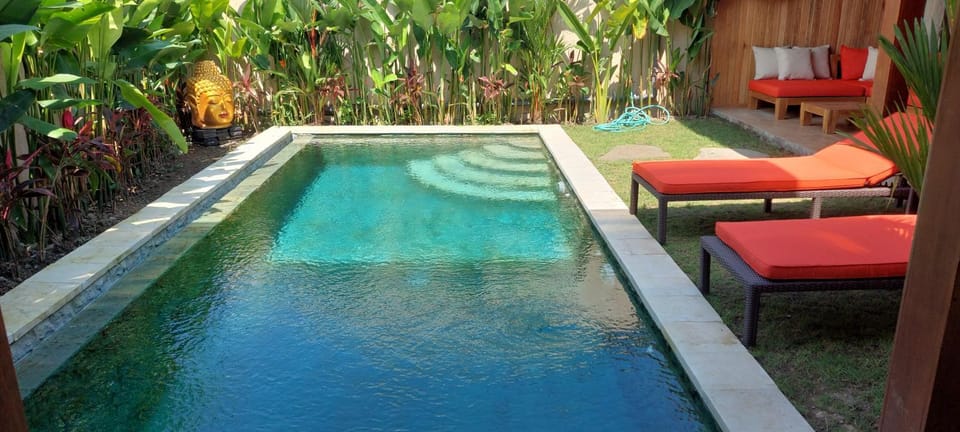 Private villa with pool and beautiful views of the rice fields Villa in Abiansemal