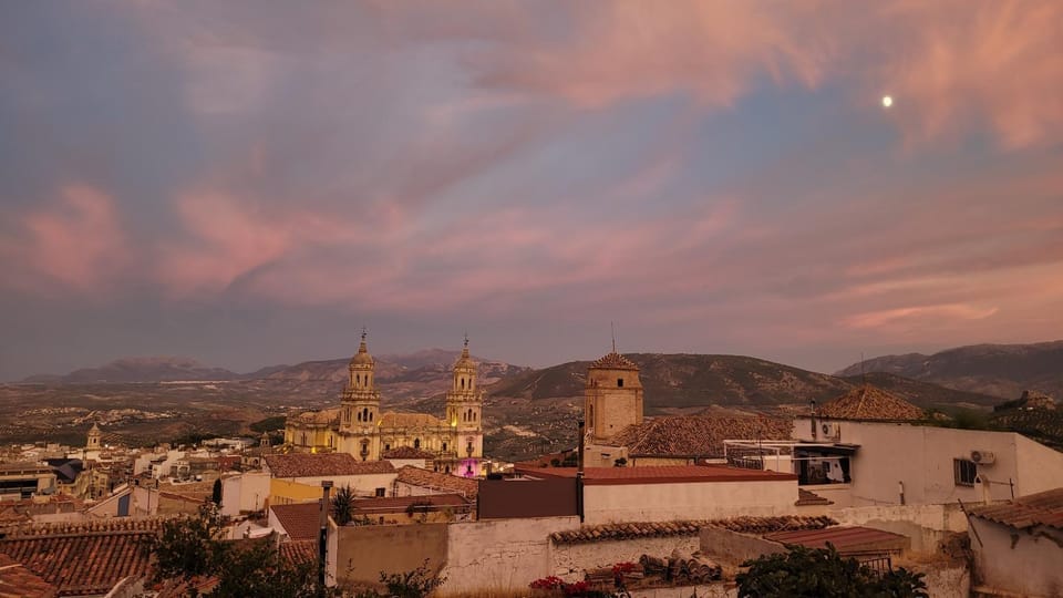 City view, Landmark view, Mountain view, Sunset