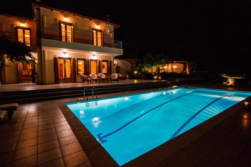 Night, Swimming pool