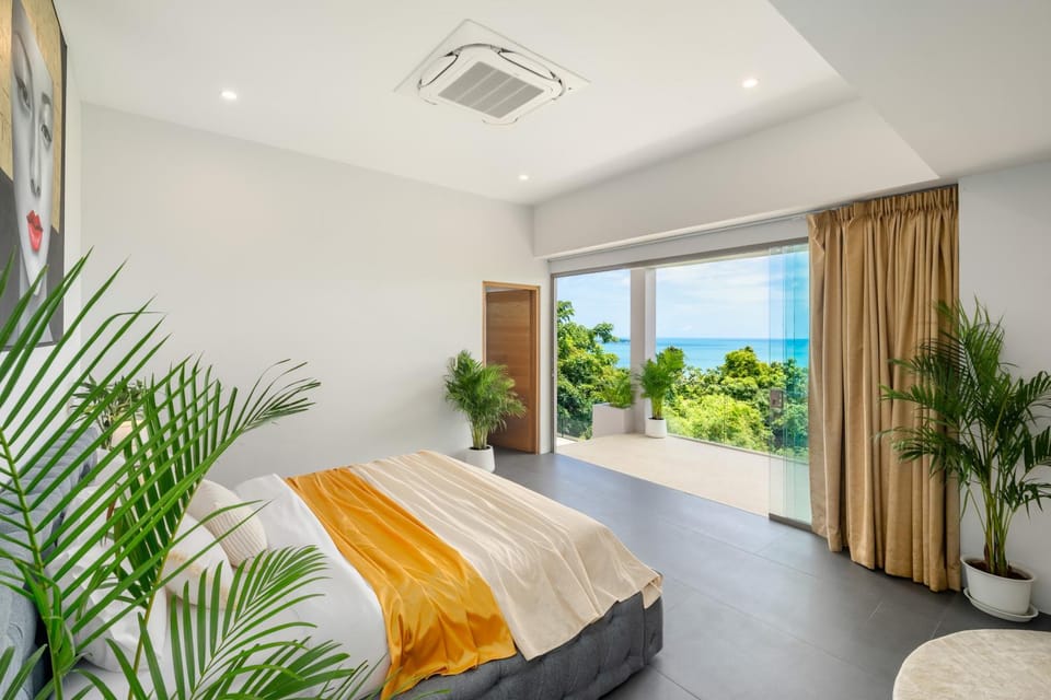 Bed, Photo of the whole room, Bedroom, Sea view