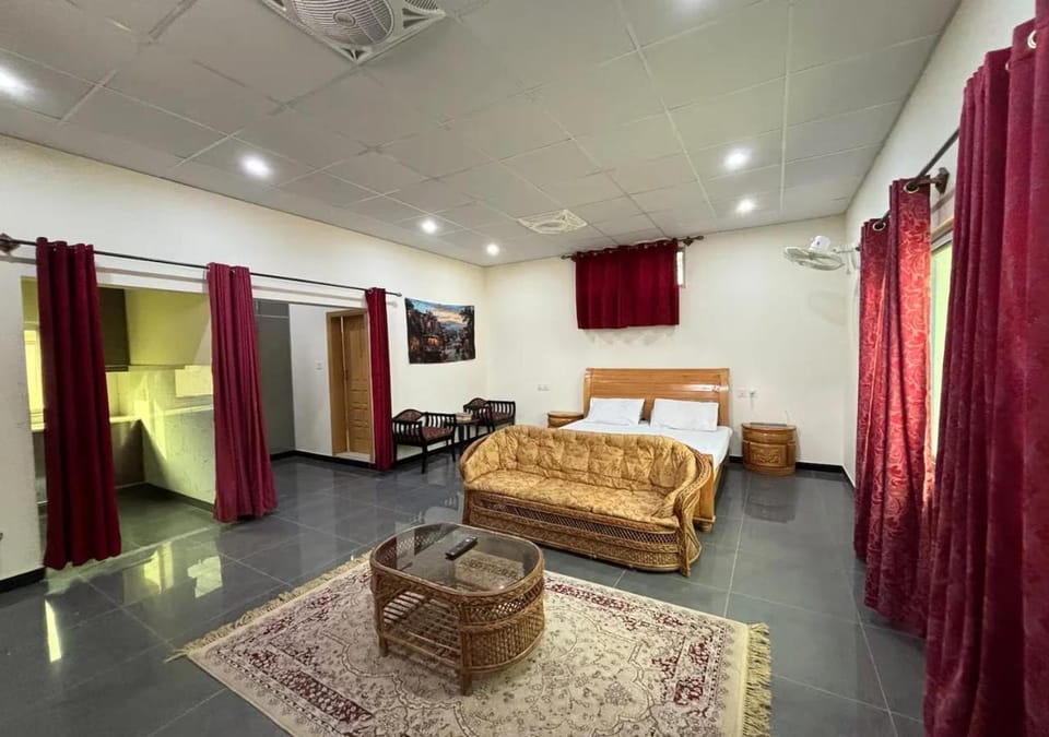 Bed, TV and multimedia, Living room, Photo of the whole room, Seating area, Bedroom, air conditioner