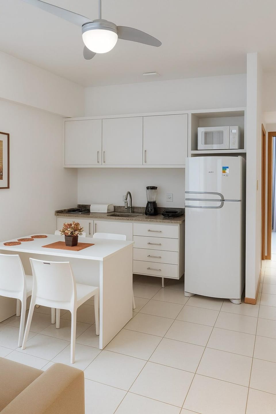Kitchen or kitchenette, Dining area, stove