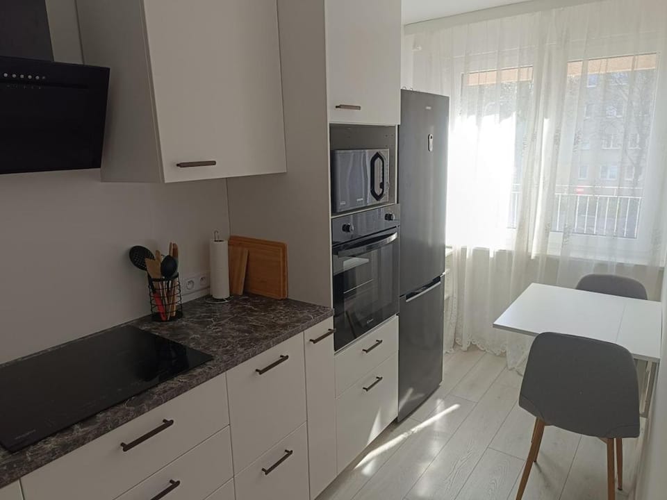 Kitchen or kitchenette, Dining area, oven, stove