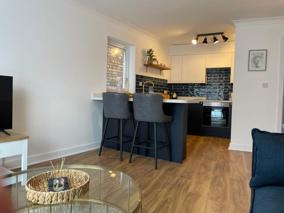 Kitchen or kitchenette, Living room, Dining area