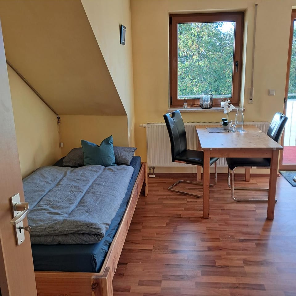 Bed, Living room, Photo of the whole room