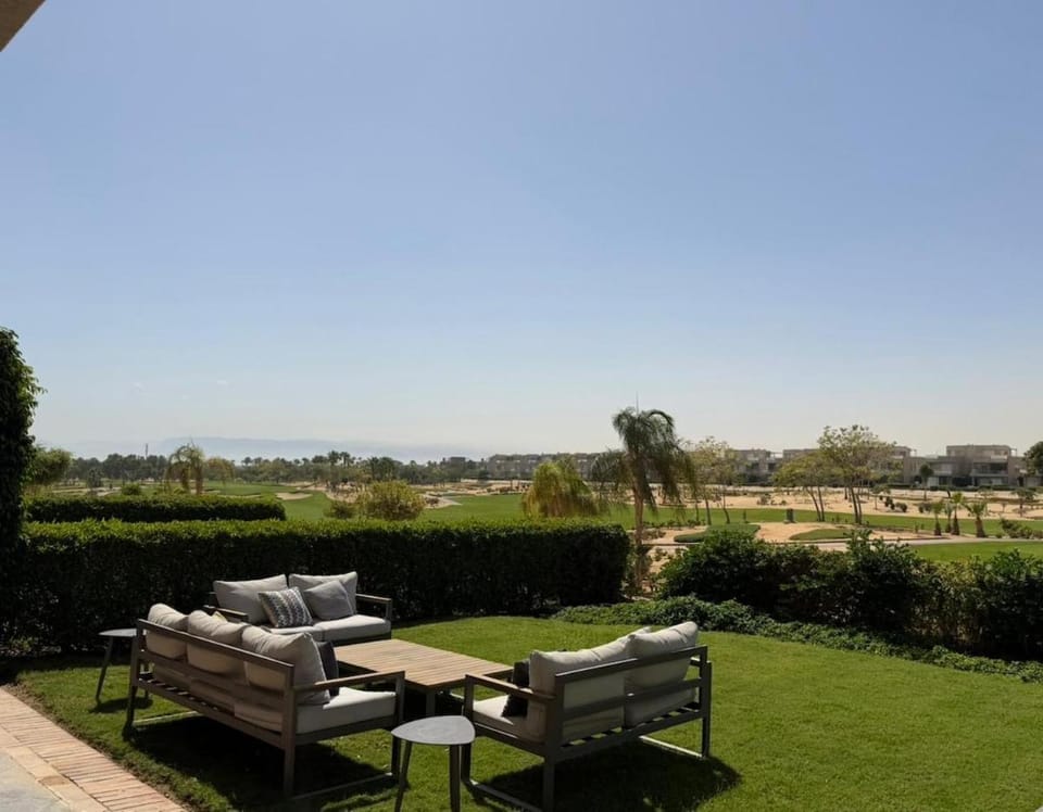 Patio, Natural landscape, Garden, Seating area, Garden view