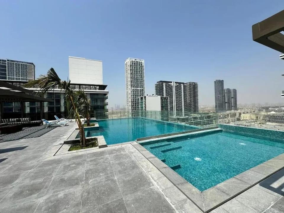 Property building, City view, Pool view, Swimming pool