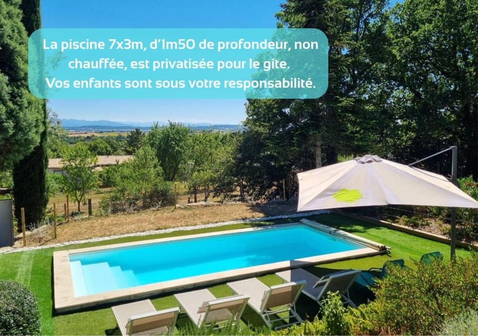 Natural landscape, Pool view, Swimming pool, sunbed