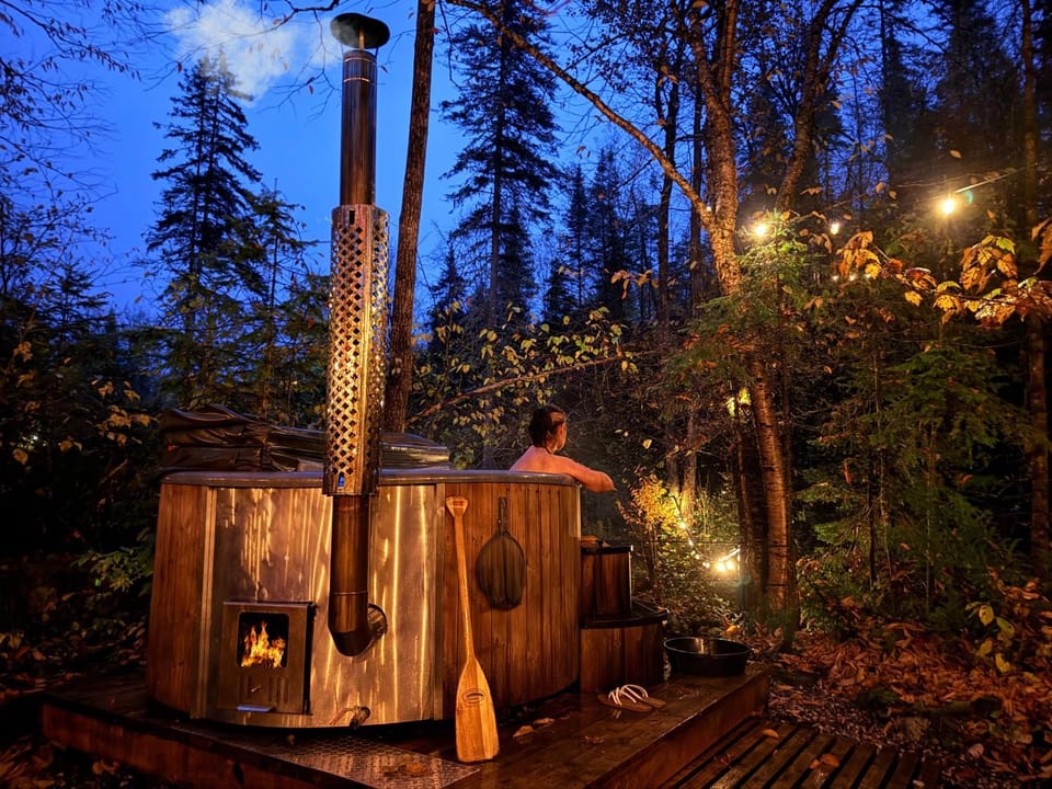 Night, Natural landscape, BBQ facilities, Garden, Hot Tub, Garden view