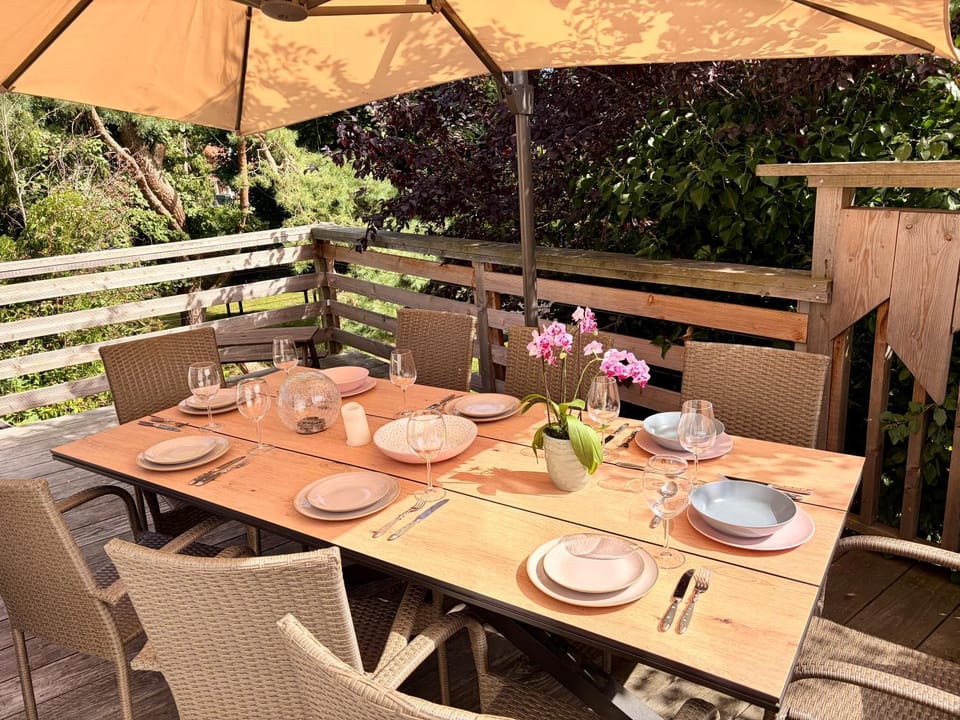 Day, Garden, View (from property/room), Balcony/Terrace, Food and drinks, Garden view