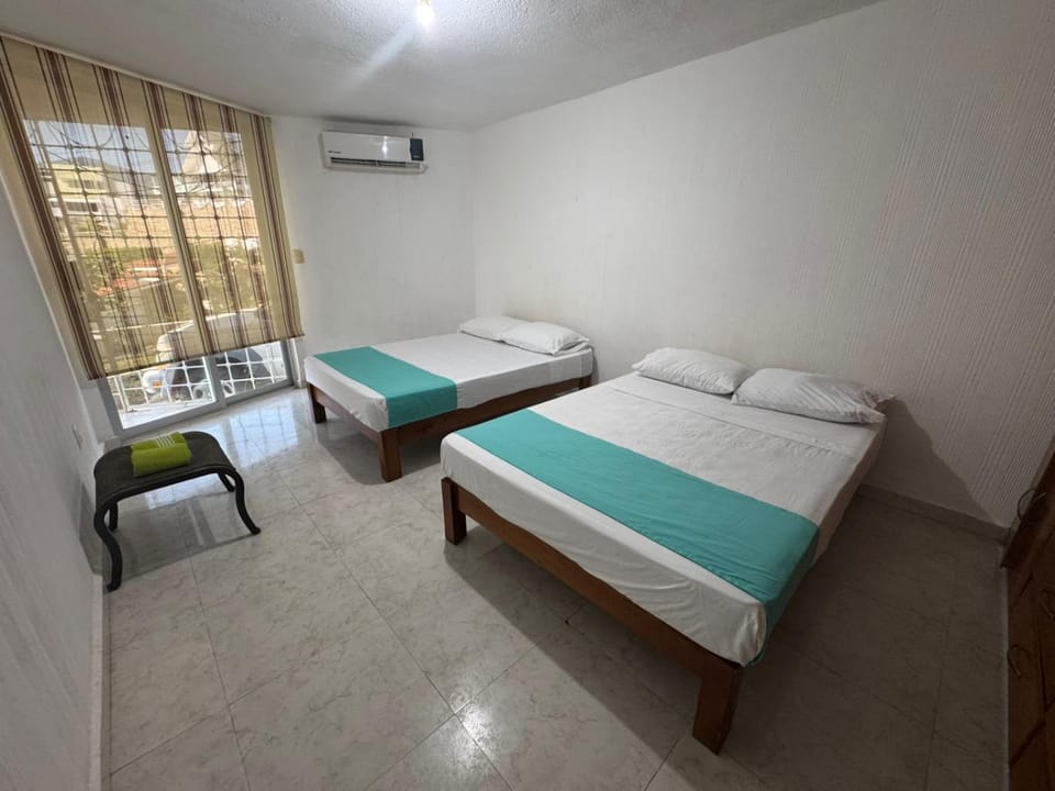 Bed, Bedroom, air conditioner