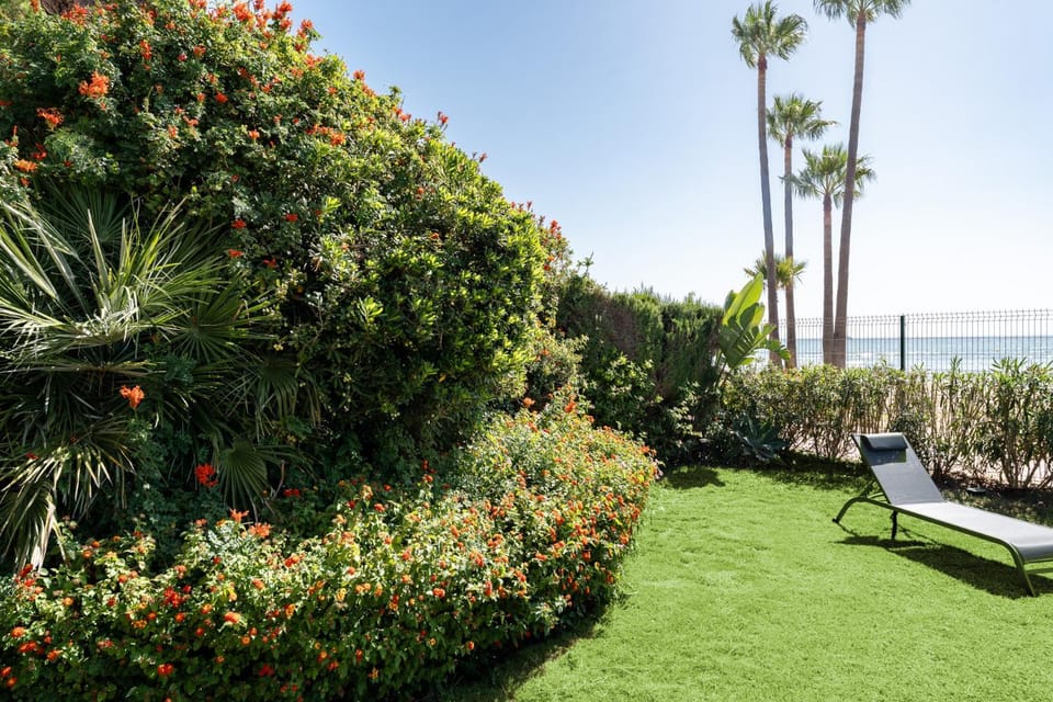 Natural landscape, Garden, Garden view, Sea view