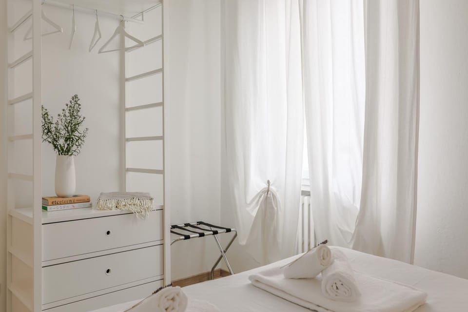 Bed, Photo of the whole room, Bedroom, towels, wardrobe