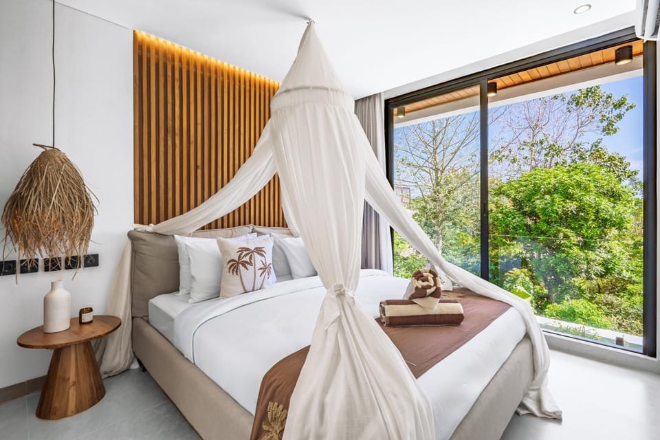 Bed, Bedroom, air conditioner