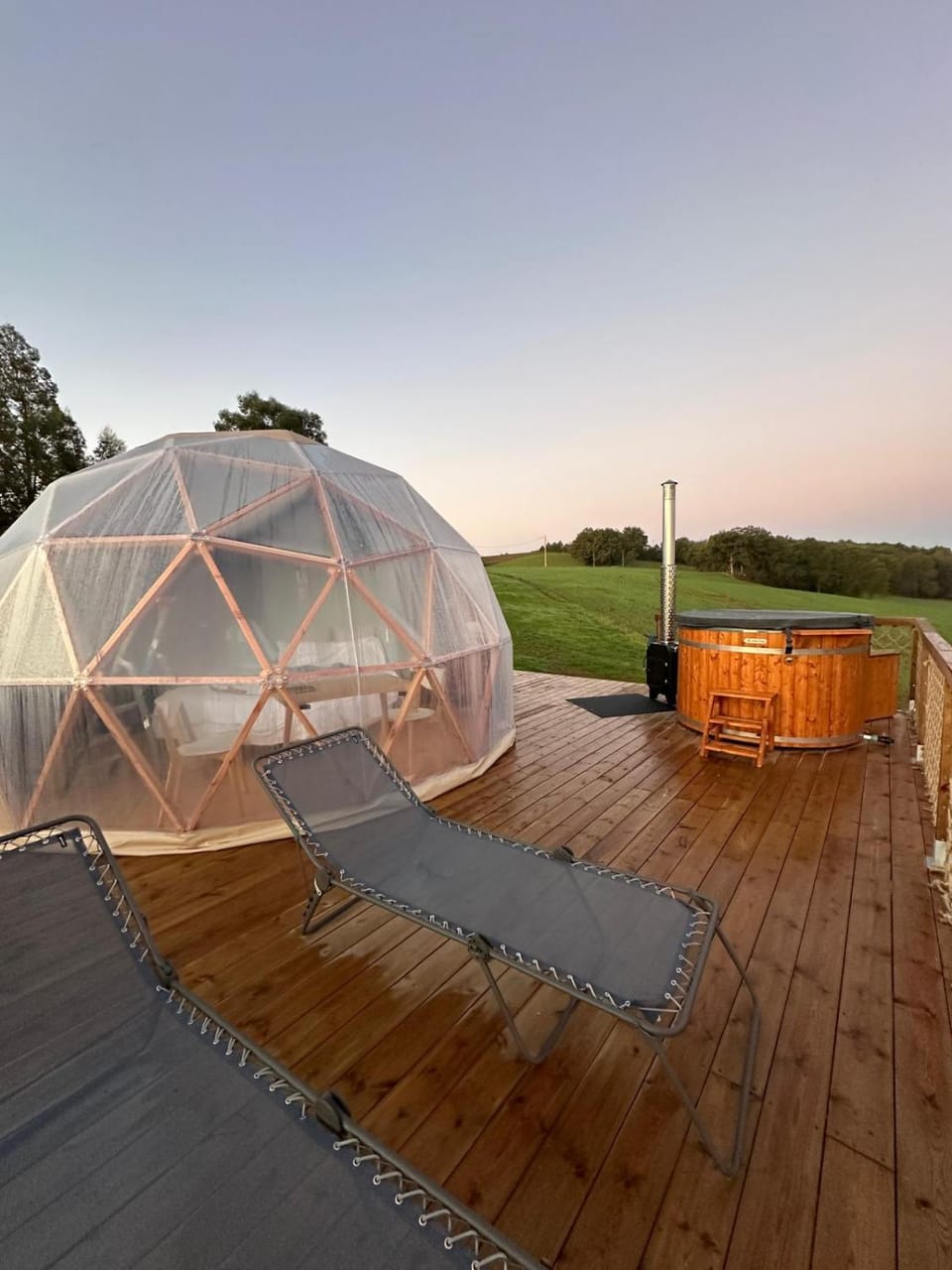 Patio, Natural landscape, Hot Tub