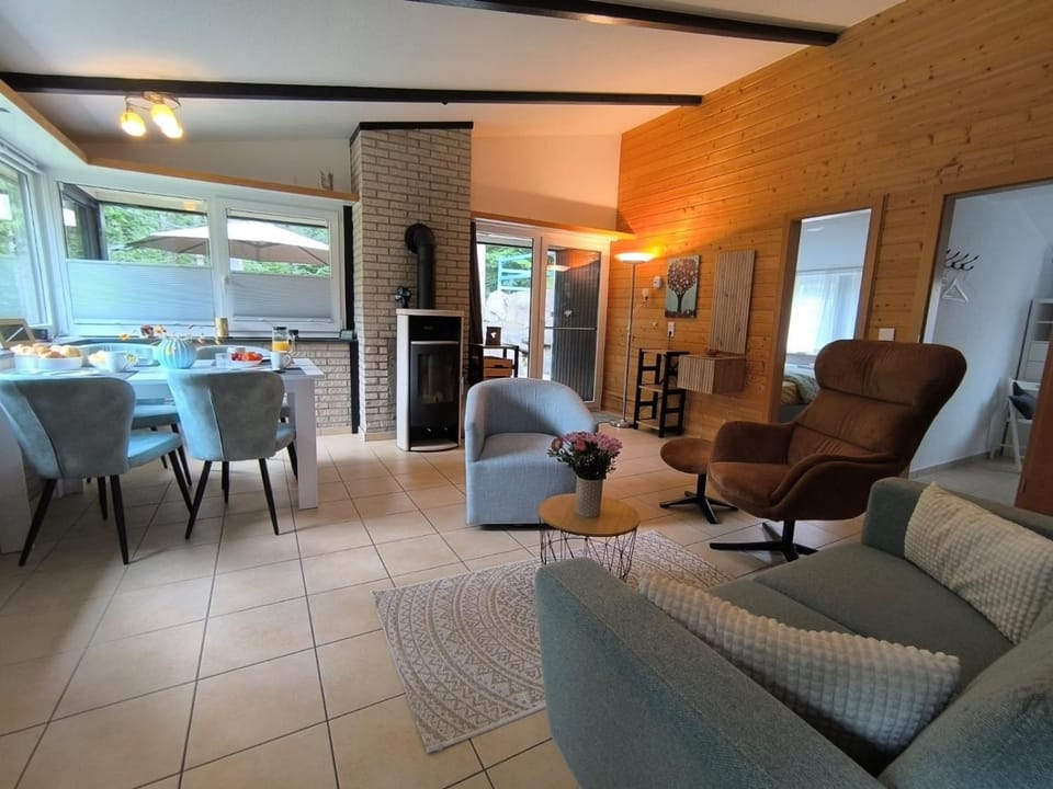 Living room, Seating area, Dining area