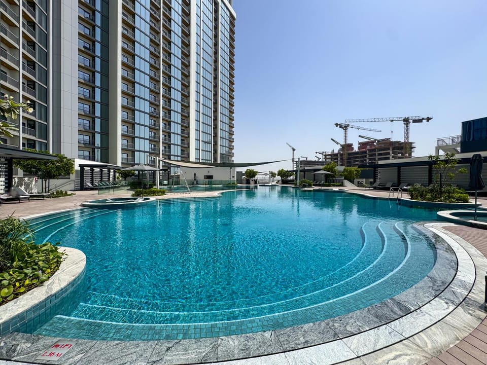 Property building, City view, Pool view, Swimming pool