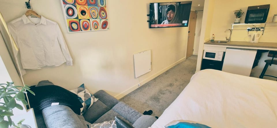 1 bed Studio - kitchenette Manc city center Apartment in Salford