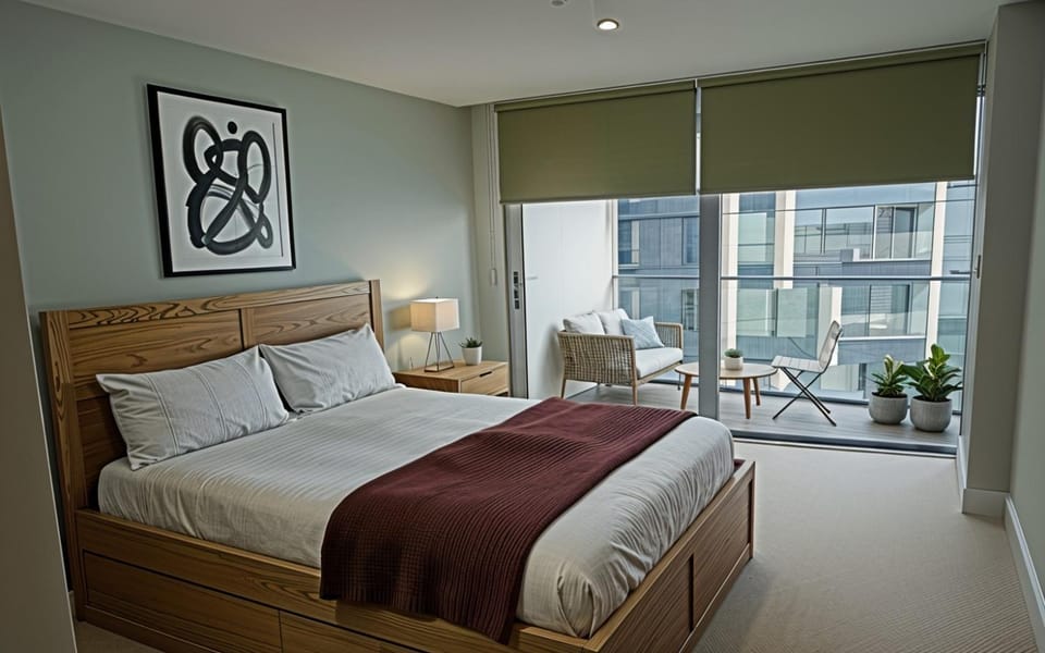 Bed, Photo of the whole room, Bedroom, wardrobe
