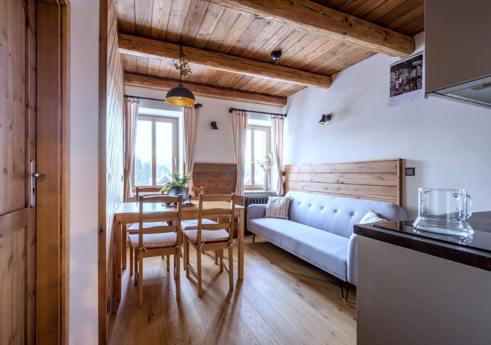 Kitchen or kitchenette, Living room, Dining area