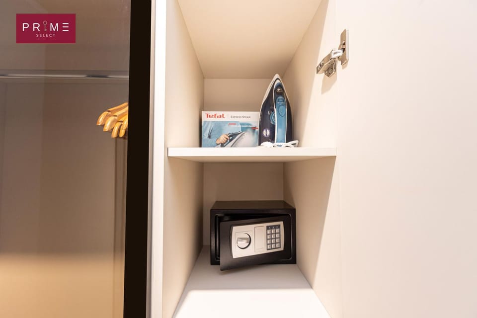 flat iron, safe, wardrobe