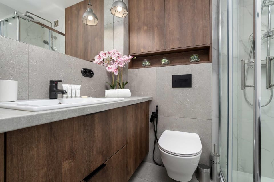 Shower, Bathroom, towels