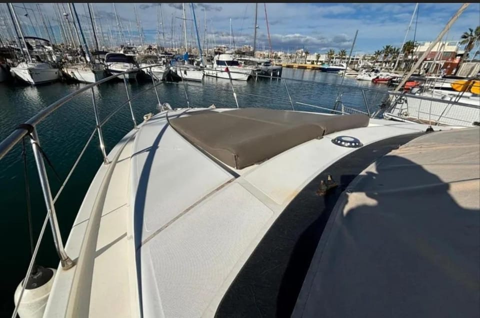 Luxury experience on a 16-meter Azimut yacht Docked boat in Torrevieja
