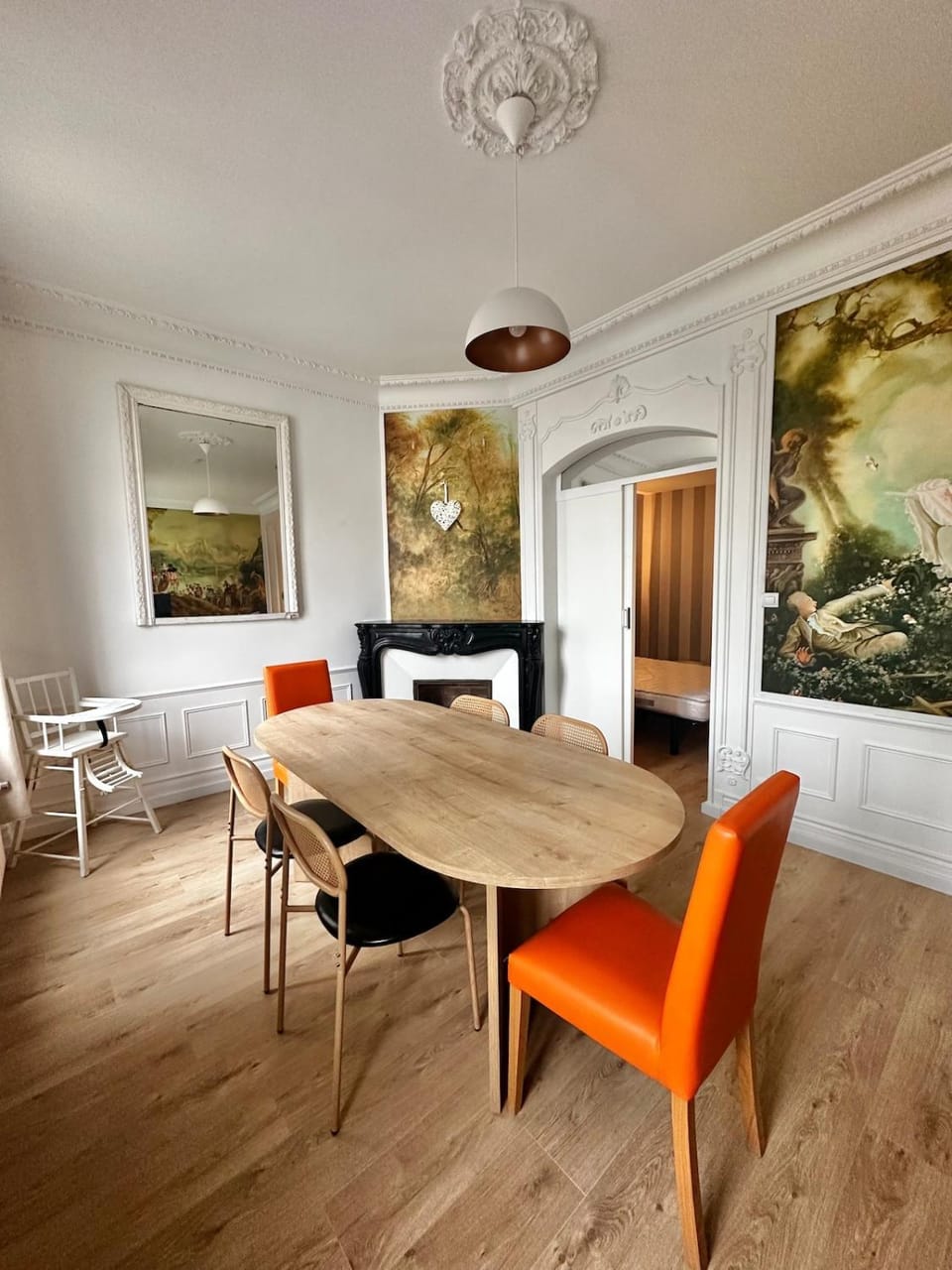 Dining area, young children