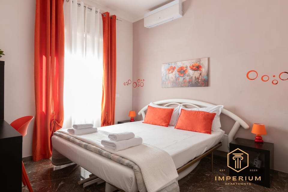 Bed, Photo of the whole room, Bedroom, towels, air conditioner