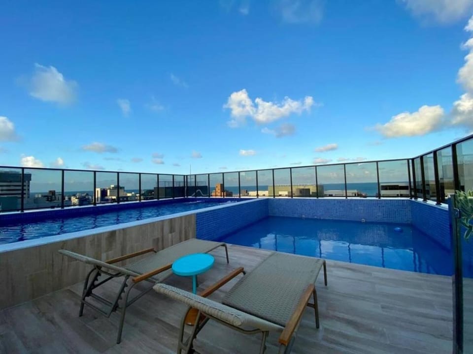 Flat Exclusivo c/ Piscina Rooftop e Vista Mar Apartment in João Pessoa