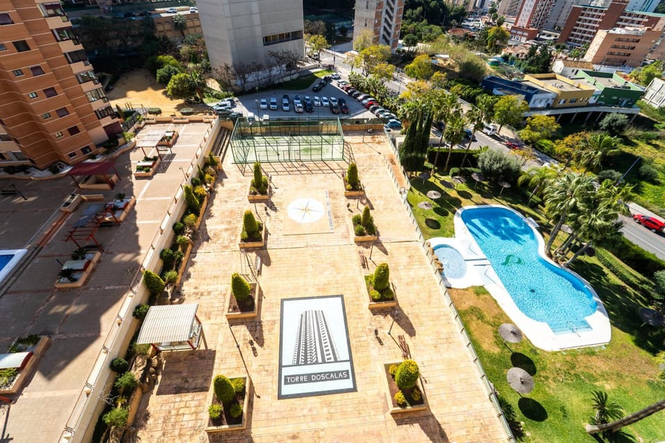 Property building, Day, City view, Pool view, Street view, Swimming pool, Location, Parking
