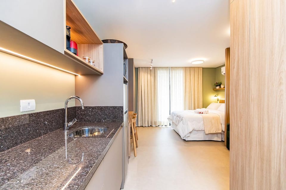 Studio Completo p/ 4 pessoas no All Batel -BAT1714 Apartment in Curitiba