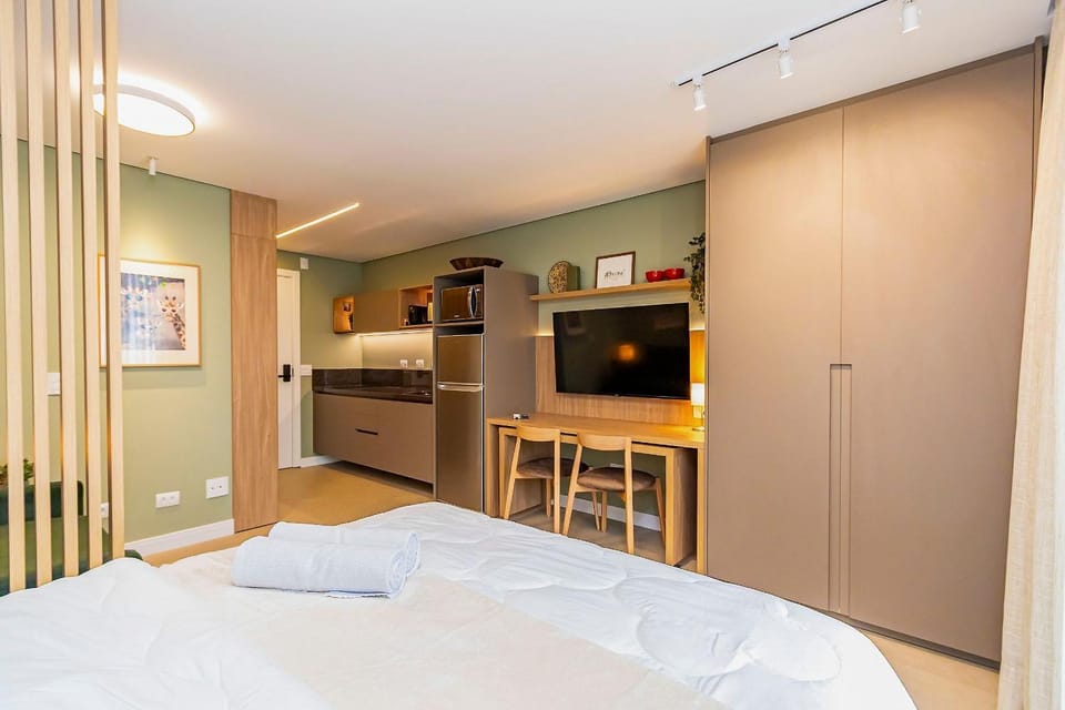Studio Completo p/ 4 pessoas no All Batel -BAT1714 Apartment in Curitiba