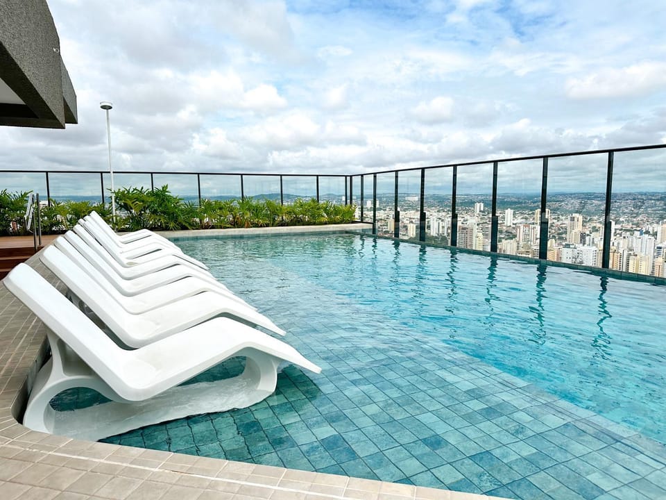 Pool view, Swimming pool, sunbed