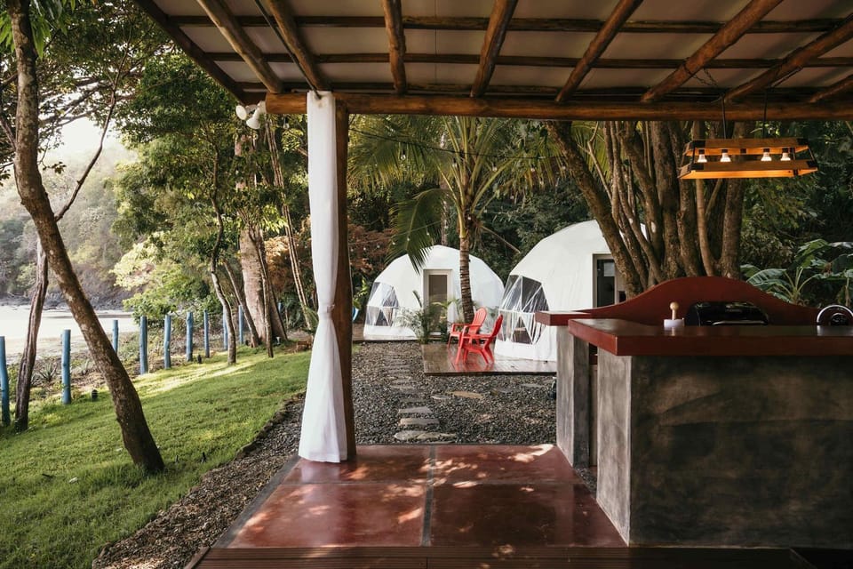 Private Oceanfront Retreat with Jungle Domes Luxury tent in Los Santos Province, Panama