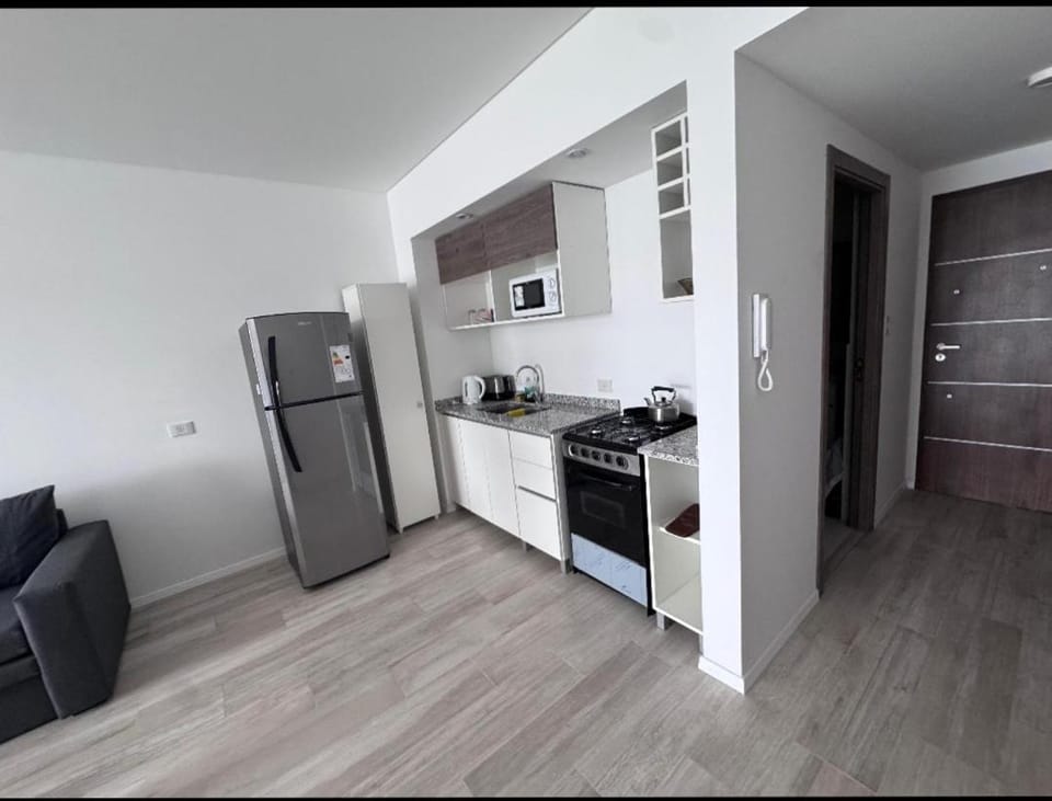 Kitchen or kitchenette, oven, toaster