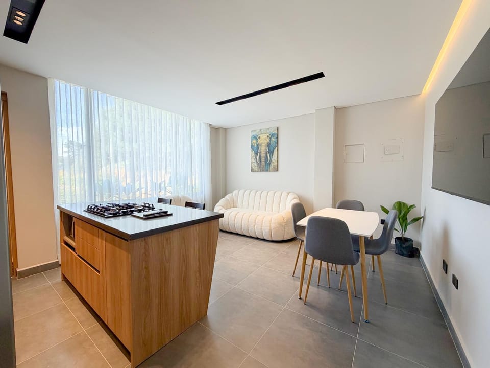 Kitchen or kitchenette, Living room