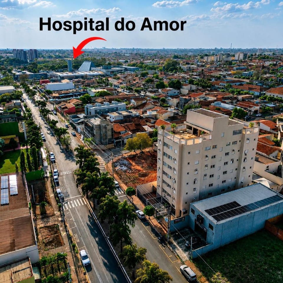 Apartamento moderno em Barretos a 300m do Hospital do Amor Apartment in Barretos