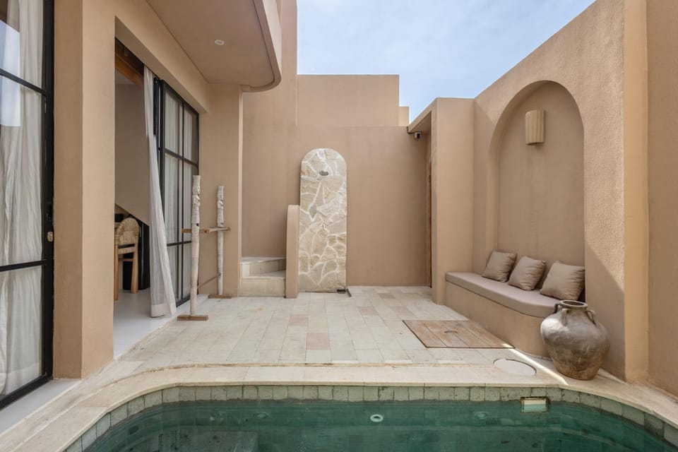 Patio, Day, Natural landscape, Pool view, Swimming pool, Swimming pool, sunbed