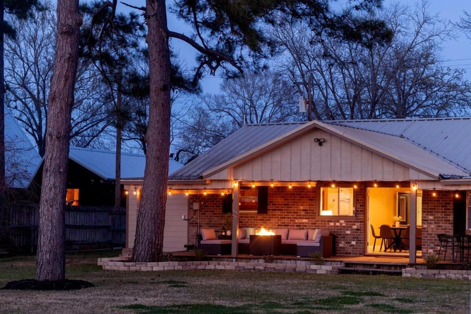 Property building, Patio, Night