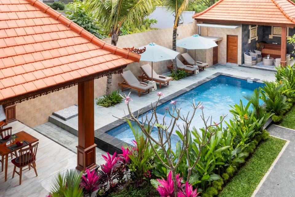 Garden, Pool view, Swimming pool, sunbed