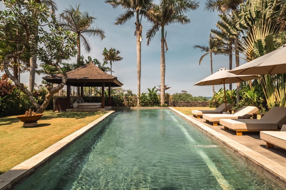 Spring, Day, Natural landscape, Garden, Garden view, Pool view, Swimming pool, Swimming pool, sunbed