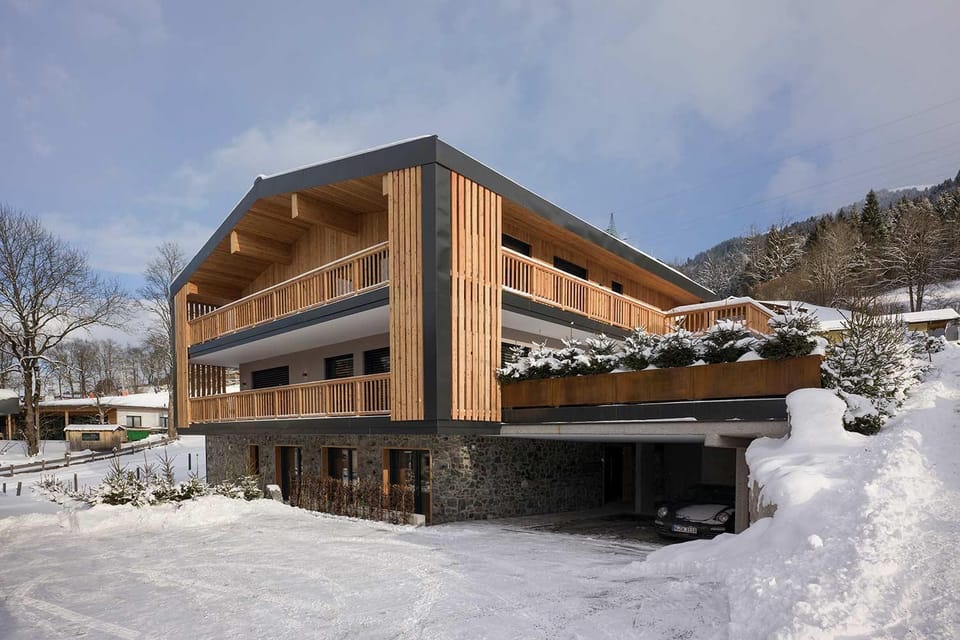 Property building, Natural landscape, Winter, Mountain view