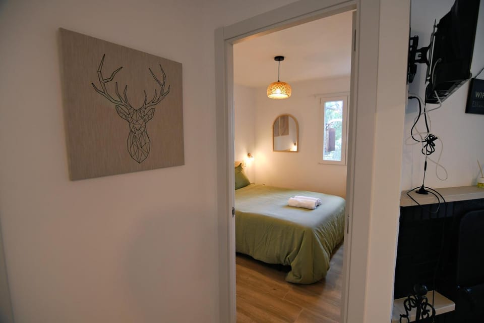 Bed, TV and multimedia, Photo of the whole room, Bedroom