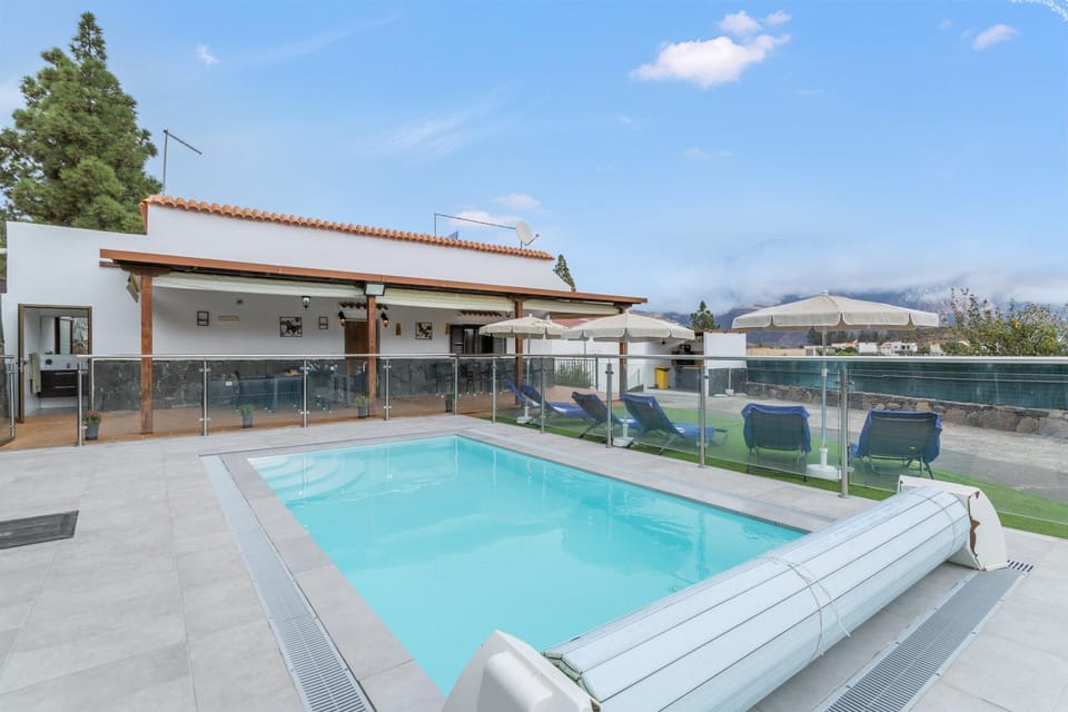 Property building, Living room, Swimming pool
