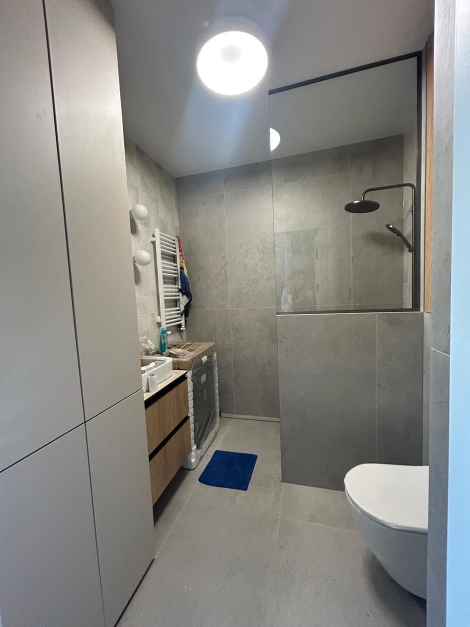 Shower, Toilet, Bathroom, towels