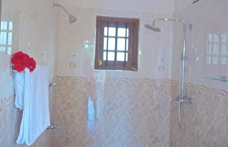 Bathroom, towels