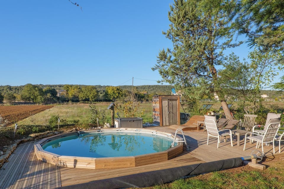 Property building, Living room, Swimming pool