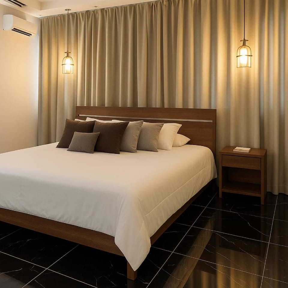 Photo of the whole room, Bedroom