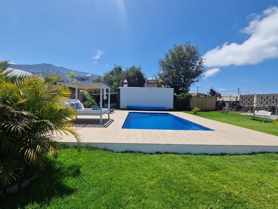 Property building, Living room, Swimming pool